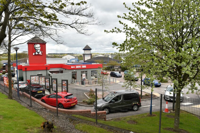 KFC at Haudagain Retail Park in Aberdeen.