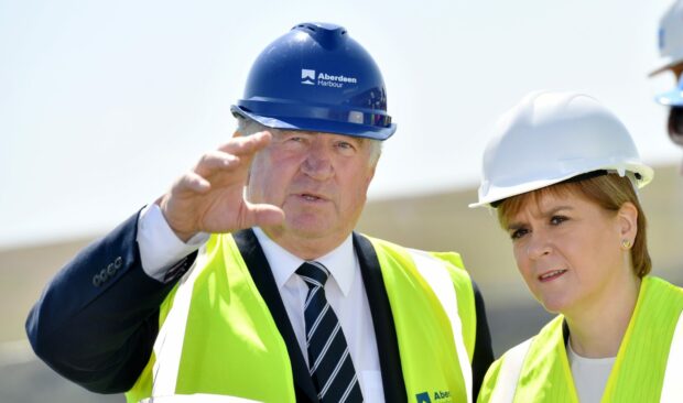 Aberdeen Harbour Board chairman Alistair Mackenzie, pictured with First Minister Nicola Sturgeon in 2017.