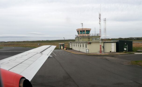 The air control tower in Stornoway in the Western Isles will be retained locally. Picture by Sandy McCook.