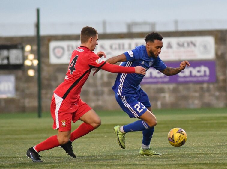 Rico Quitongo joined Peterhead after leaving Airdrieonians