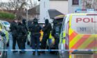 Police at Lawson Place in Buckie. Picture by Brian Smith/Jasperimage