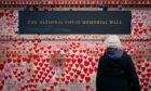 The National Covid Memorial Wall in London. Image: Victoria Jones / PA Wire