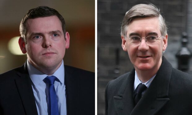 Jacob Rees-Mogg brands Douglas Ross political 'lightweight' after he calls for Boris Johnson's resignation