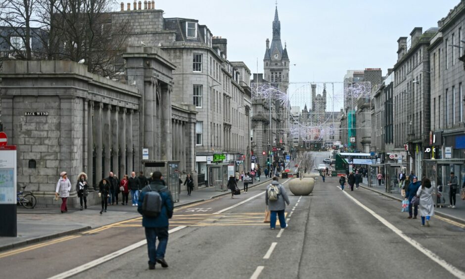Union Street central, between Market Street and Bridge Street, is at the heart of council pedestrianisation plans. Picture by Scott Baxter/DCT Media.