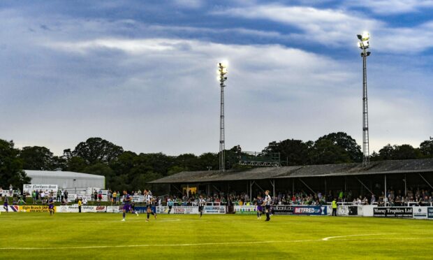 Borough Briggs, the home of League 2 club Elgin City.