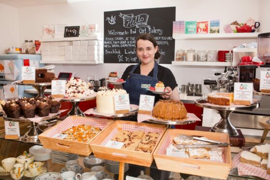 Jeni  Iannetta, of Bad Girl Bakery, which has become the first tenant of the new foodhall at the Victorian Market in Inverness