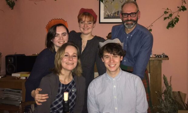 folk at the salmon bothy