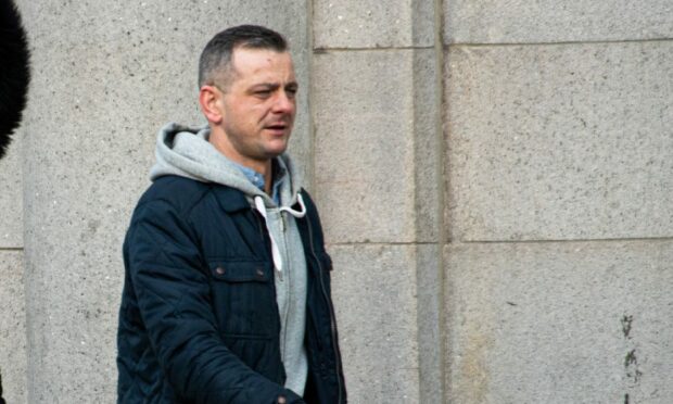 Szymon Zamierowski outside Aberdeen Sheriff Court.