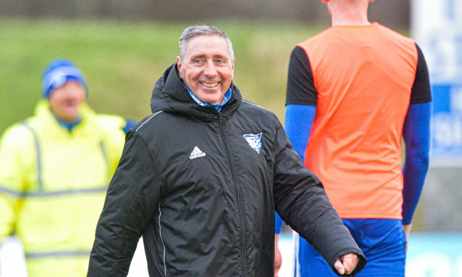 Former Peterhead manager Jim McInally. Image: Wullie Marr/DC Thomson