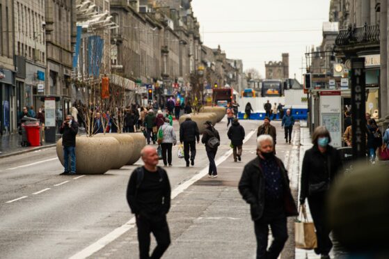 Union Street in Aberdeen. Photo: Wullie Marr/DCT Media