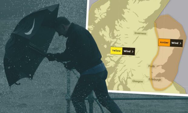 Yellow and amber weather warnings are in place as Storm Malik hits.