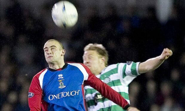 Graham Bayne in action for ICT against Celtic in 2005. Image: SNS