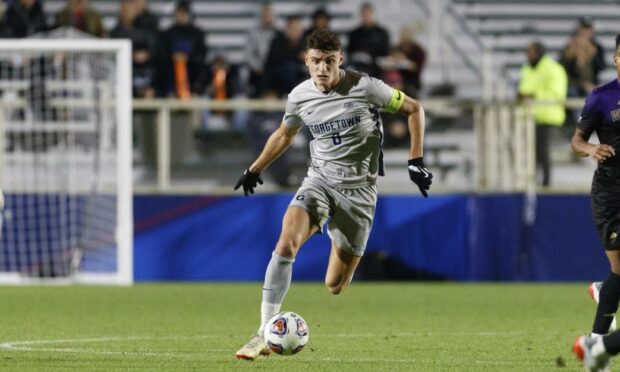 MLS and European clubs were interested in Dante Polvara. Photo supplied by Georgetown University Athletics