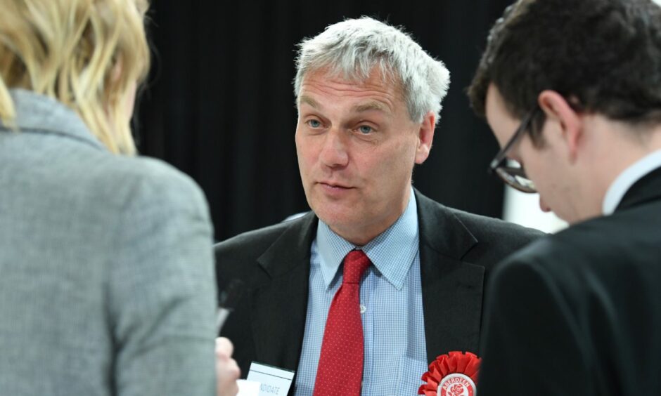 Willie Young speaks to Aberdeen Journals reporters after losing his Bridge Of Don seat in 2017. Picture by Chris Sumner/DCT Media.