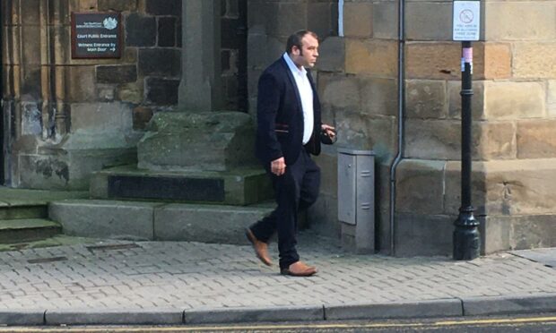 Leigh Hull outside Tain Sheriff Court.