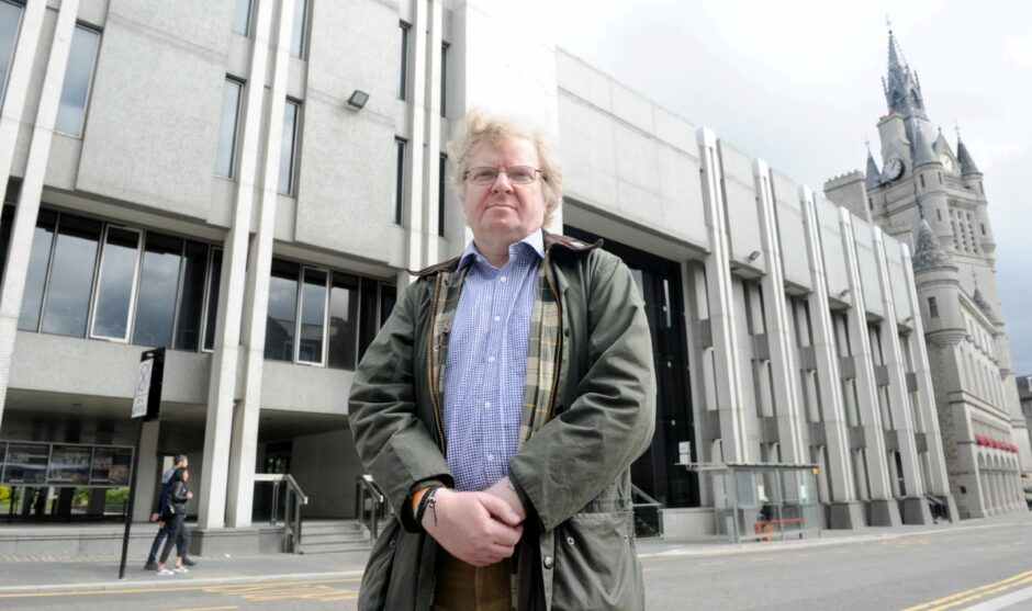 Liberal Democrat leader Ian Yuill is pressing for the temporary Covid-prompted pedestrianisation of Union Street to be undone while permanent plans are drawn up. Picture by Darrell Benns/DCT Media.