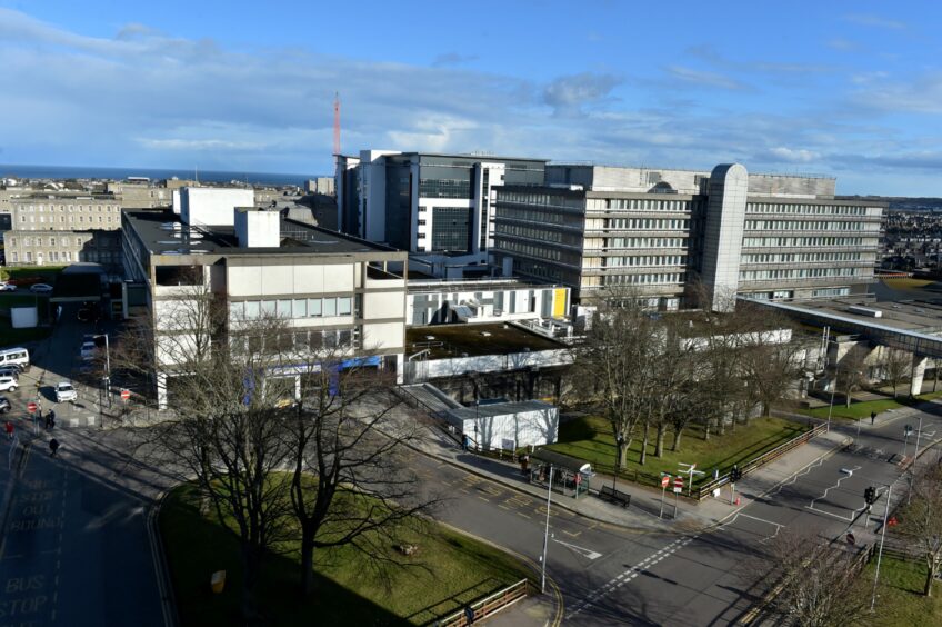 Photo of Aberdeen Royal Infirmary from above