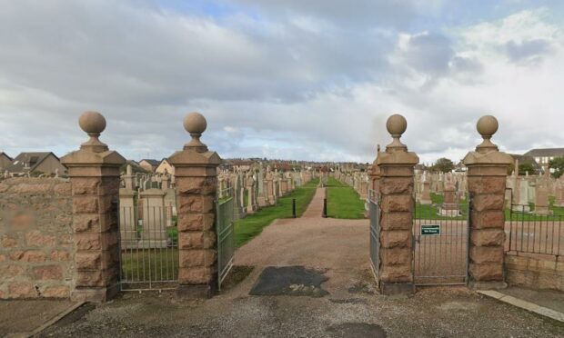 Peterhead cemetery.