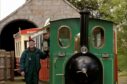 Chief Engineer Fred Duncan (left) and Station Master Ed Stannard have made their final preparations for the open day at the Alford Valley Railway in 2010.  Pic by Raymond Besant. 26/05/10