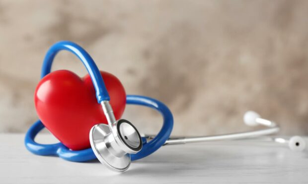 A heart and a stethoscope