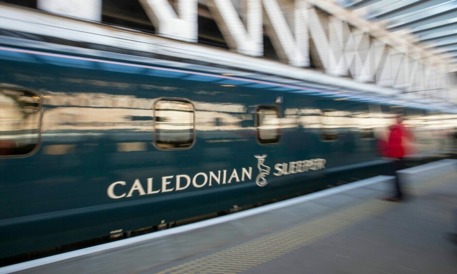 Caledonian Sleeper train.