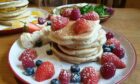 One of the pancake stacks at Wild Pancakes
