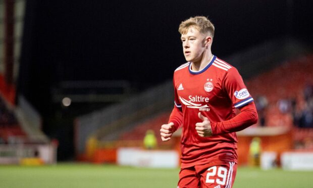 Aberdeen's Connor Barron in action against St Johnstone.