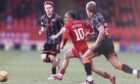 Aberdeen's Vicente Besuijen (10) during the 1-1 draw with Dundee United last term.