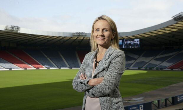 Scottish FA's Head of Girls' and Women's Football Fiona McIntyre. Photo by Craig Williamson / SNS Group.