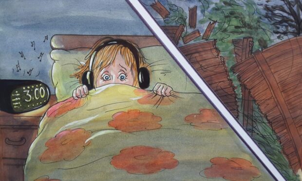 When weather is extreme sometimes all you can do is wait for it to blow over (Illustration: Helen Hepburn)
