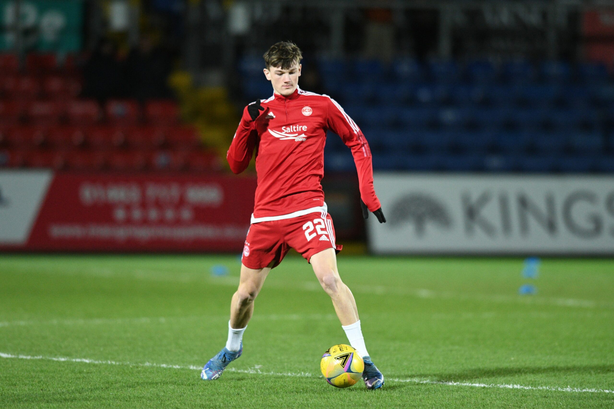 Aberdeen's Calvin Ramsay on the football pitch.