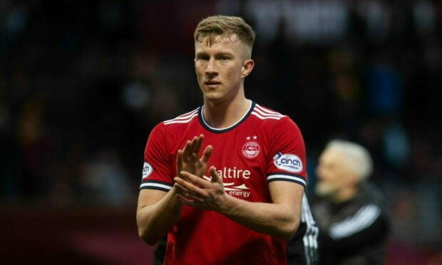 Aberdeen midfielder Ross McCrorie in action.