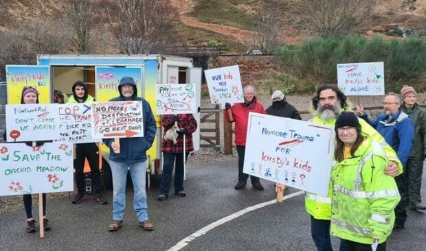 Volunteers at Kirsty's Kids say Network Rail have caused damage near its respite home.