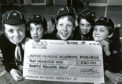 1989 - Members of the 17th City of Aberdeen Cub Group with the cheque they presented to the Scottish Motor Neurone Disease Association are, from left, Kevin Stuart, Alan McKay, Barry Schyma, Ian Morrison and Christopher Graham.