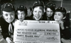 1989 - Members of the 17th City of Aberdeen Cub Group with the cheque they presented to the Scottish Motor Neurone Disease Association are, from left, Kevin Stuart, Alan McKay, Barry Schyma, Ian Morrison and Christopher Graham.