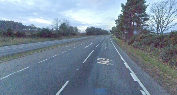 Ross Beaton was clocked doing 111mph on the A9 at Arpafeelie. Image: Google Street View