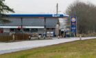 Emergency services were called to the petrol station in Huntly early yesterday morning.