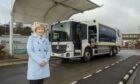 Aberdeen City Council Leader Jenny Laing with the new hydrogen powered waste truck