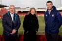 Picture L-R: Professor Peter Edwards, Vice Principal Regional Engagement and Regional Recovery, AFCCT Chief Executive Liz Bowie, Robbie Hedderman, AFC Business Development Manager.