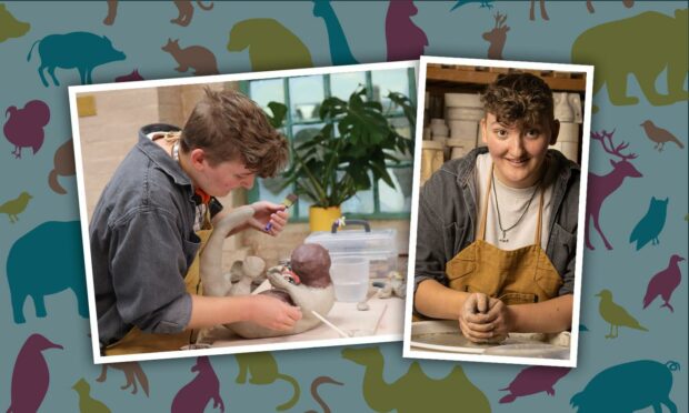 Aberdeen’s AJ hailed as ‘otter’ genius in The Great Pottery Throw Down