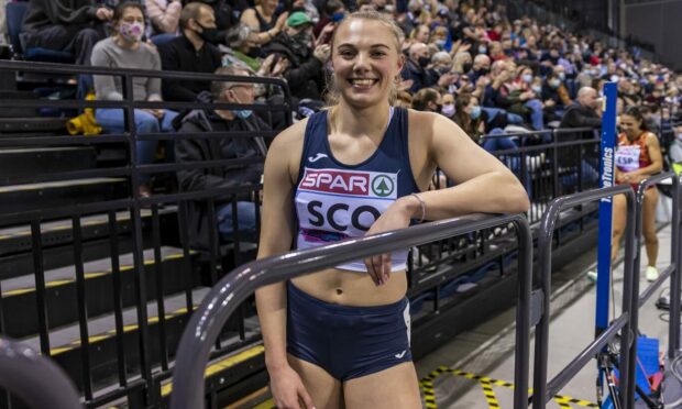 Banchory Stonehaven's Alisha Rees has broken a nearly 50-year-old Scottish athletics record.