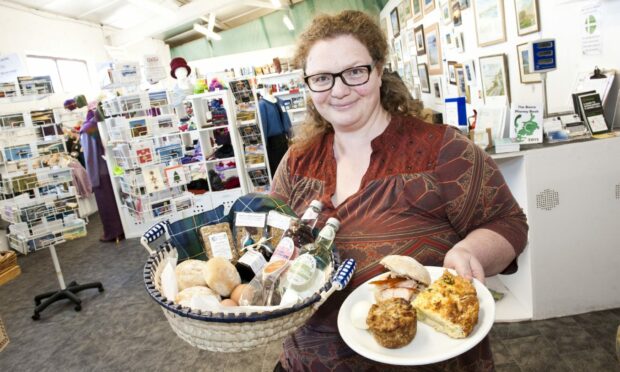 Sarah MacLean, manager of the Bùth Bharraigh community shop and visitor centre