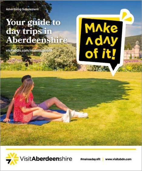 The cover of the 16-page supplement, which was inside the P&amp;J: a free guide with all the things to do in Aberdeenshire
