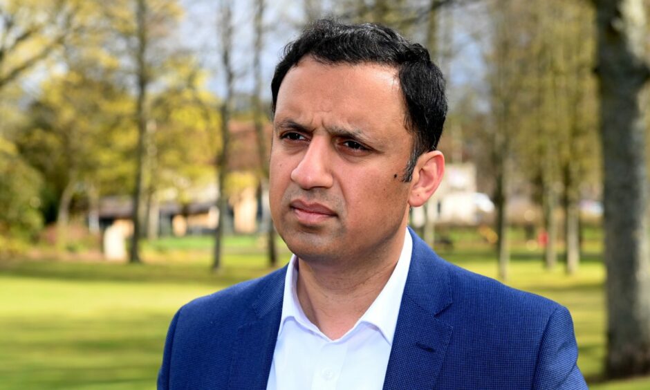 Scottish Labour leader Anas Sarwar, pictured by Kenny Elrick/DCT Media on a visit to Aberdeen in April, is facing calls to suspend Willie Young once again.