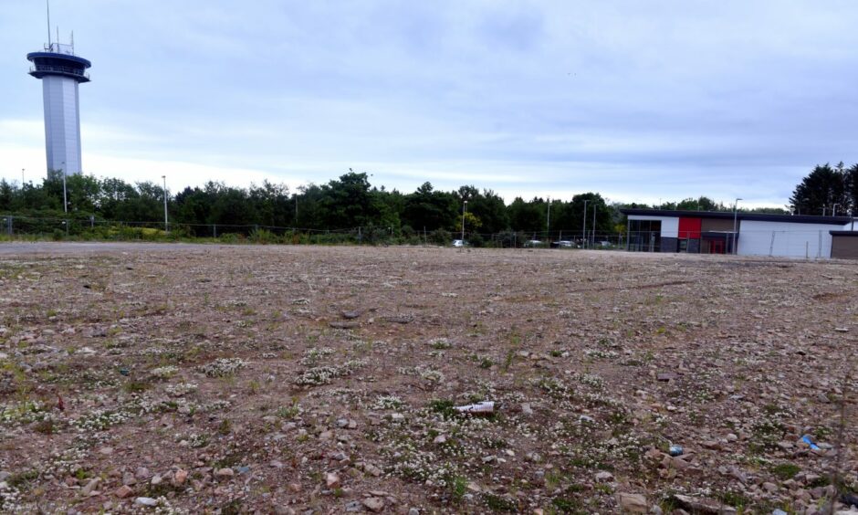 The empty site in Intown Road, Bridge of Don, could become a Starbucks drive-through. Picture by Chris Sumner/DCT Media.