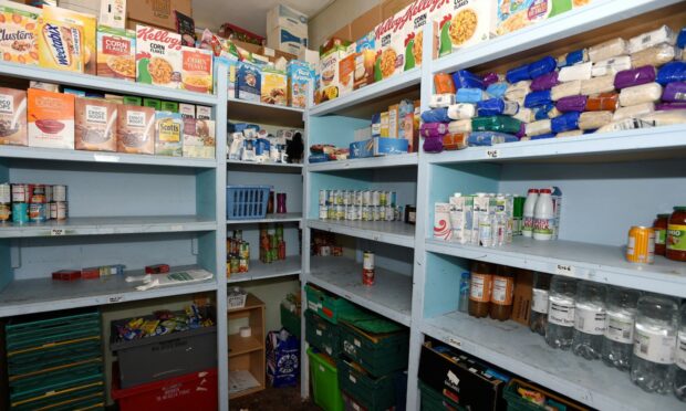 The foodbank at Instant Neighbour, St Machar Drive, Aberdeen.
Picture by Darrell Benns.