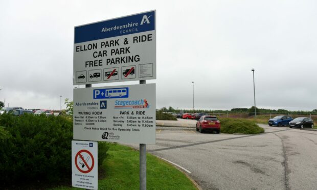 Ellon Park and Ride recently underwent expansion works. Photo by Kenny Elrick.