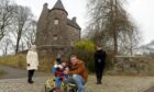 From left, Linday Barclay, Theo McFadyen with Colin McFadyen and Jenna Conn of the Tillydrone Community Development Trust. Image: Kath Flannery/DC Thomson
