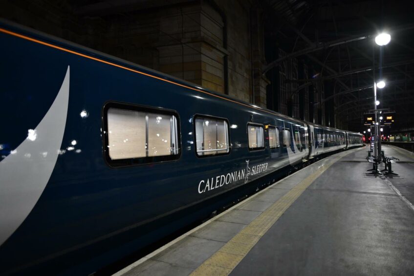 Caledonian Sleeper train, London