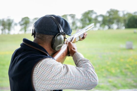 The incident happened at a clay pigeon shoot in Argyll.